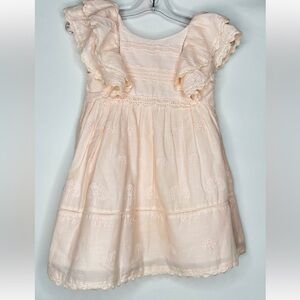 Zara Light Pink Cotton Dress Toddler (Size 4-5 year)